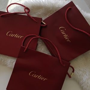 Authentic 8x7 Cartier Shopping Bags (3)
